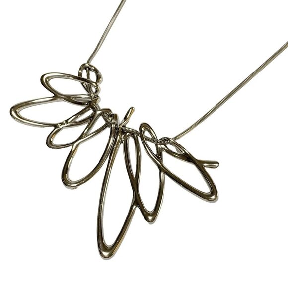 Auth SWAROVSKI - Silver Clear Hardware Swarovski Crystal Necklace - Picture 3 of 4